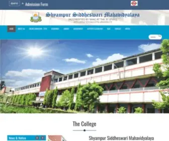 SSmahavidyalaya.edu.in(Shyampur Siddheswari Mahavidyalaya) Screenshot