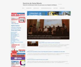 SSmaule.cl(Servicio de Salud Maule) Screenshot