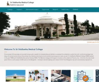 SSMctumkur.org(Sri Siddhartha Medical College) Screenshot