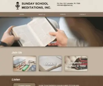 SSmed.org(Sunday School Meditations Radio Program) Screenshot