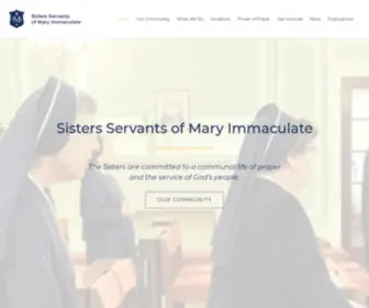 SSmi.org(Sisters Servants of Mary Immaculate) Screenshot