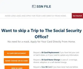 SSN-File.com(Get Help Getting Your Card) Screenshot