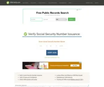 SSN-Verify.com(SSN Verification & Lookup Tool) Screenshot