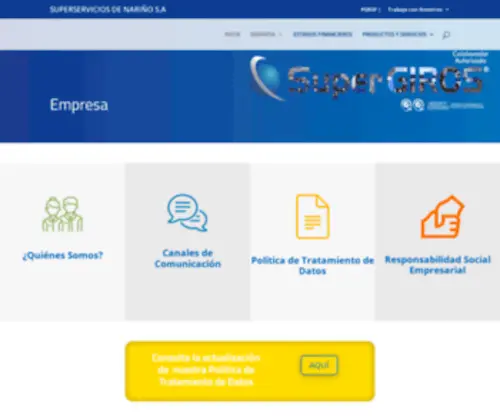 SSnarino.co(Empresa) Screenshot