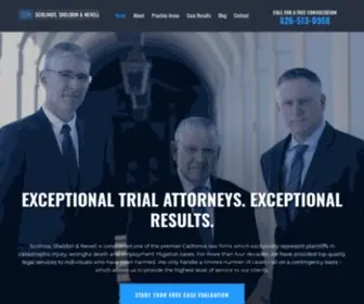 SSnlaw.com(Personal Injury Lawyer Pasadena) Screenshot