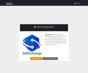SSoxchange.com(Single Sign On) Screenshot