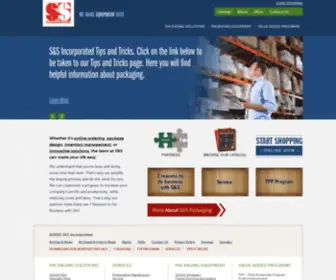 SSpackaging.com(S & S Incorporated) Screenshot