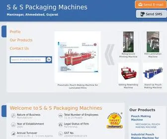 SSpackmachine.com(S & S Packaging Machines) Screenshot