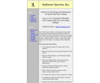 SSpectra.com(Software Spectra Web Site) Screenshot