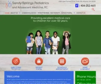 SSpediatrics.com(Sandy Springs Pediatrics) Screenshot