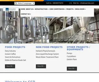 SSpindia.com(Food Processing Plant) Screenshot