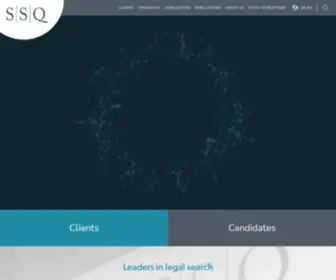 SSQ.com(SSQ Legal Search and Recruitment Consultancy) Screenshot