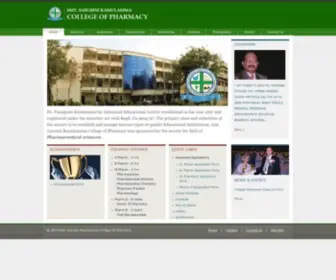 SSRCP.com(Sarojini Ramulamma College of Pharmacy) Screenshot