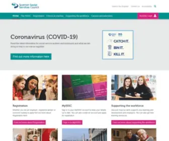 SSSC.uk.com(The Scottish Social Services Council) Screenshot