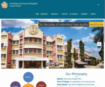 SSSGH.org(Sri Sathya Sai General Hospital) Screenshot