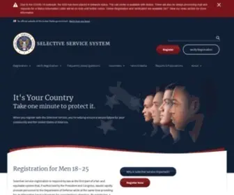 SSS.gov(Selective Service System) Screenshot