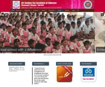SSSieducare.org(Sri Sathya Sai Institute of Educare) Screenshot