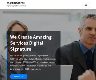 SSSminfotech.com(SSSM INFOTECH Digital Signature Services in Delhi) Screenshot