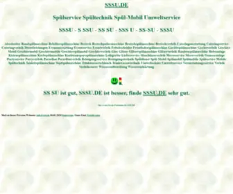 SSSU.de(Sssu Spülservice Spültechnik Spül) Screenshot