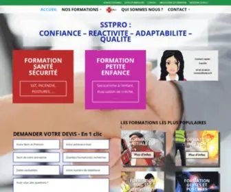 SSTpro.fr(FORMATION SST par SSTPRO Sauveteur Secouriste du Travail) Screenshot