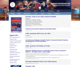 SSTZ.sk(Slovenský Stolnotenisový zväz) Screenshot
