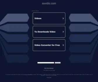 SSvidio.com(SSvidio) Screenshot