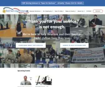 SSV.org(Still Serving Veterans) Screenshot