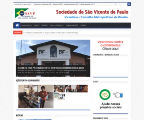 SSVPCMB.org.br(SSVP Brasília) Screenshot