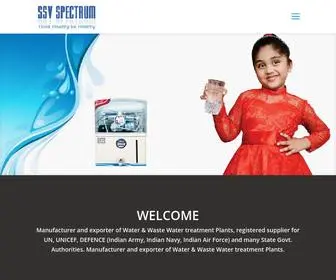 SSVspectrum.co.in(Water Treatment Plants India) Screenshot