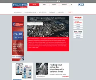 SSW-Americas.com(Stainless Steel World Americas) Screenshot