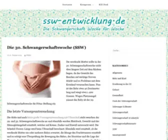 SSW-Entwicklung.de(Die Schwangerschaft) Screenshot