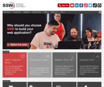 SSW.com.au(Sydney's Leading Custom Software Consultants) Screenshot