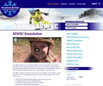 SSWScfoundation.com(Steamboat Springs Winter Sports Club) Screenshot