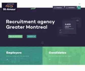 ST-Amour.com(Recruitment agency in Greater Montreal) Screenshot