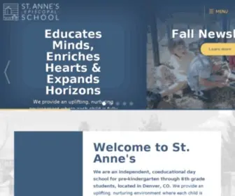 ST-Annes.org(St. Annes Episcopal School) Screenshot