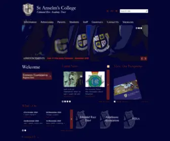 ST-Anselms.com(Anselm's College) Screenshot