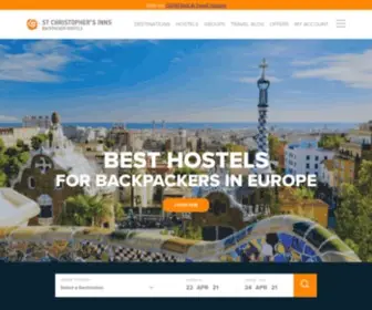ST-Christophers.co.uk(Best Backpacker Hostels in UK & Europe) Screenshot