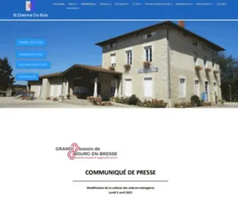 ST-Etienne-DU-Bois.fr(Mairie de St Etienne Du Bois) Screenshot