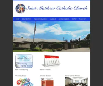 ST-Matthew-Church.com(Saint Matthew Catholic Church) Screenshot