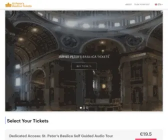 ST-Peters-Basilica-Tickets.com(Peter's Basilica Tickets & Tours 2022 with Dome Access) Screenshot