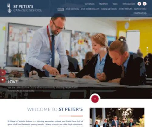 ST-Petersschool.co.uk(St Peter's Catholic School) Screenshot