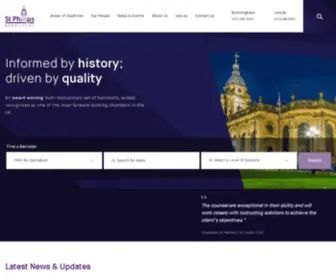 ST-Philips.com(St Philips Chambers) Screenshot