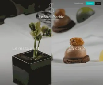 ST-Placide.com(Restaurant gastronomique à Saint) Screenshot