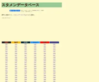 Sta-Men.jp(スタメンデータベース) Screenshot