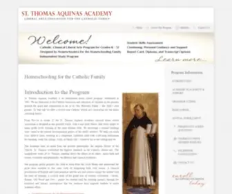 Staa-Homeschool.com(Thomas Aquinas Academy) Screenshot