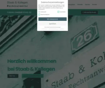 Staab-Online.com(Rechtsanwälte Staab & Kollegen) Screenshot