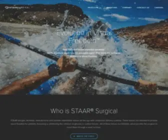 Staar.com(Staar Surgical) Screenshot