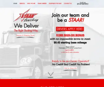 Staartrucking.com(Staar Trucking) Screenshot