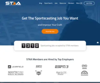 Staatalent.com(Sportscasters Talent Agency of America) Screenshot
