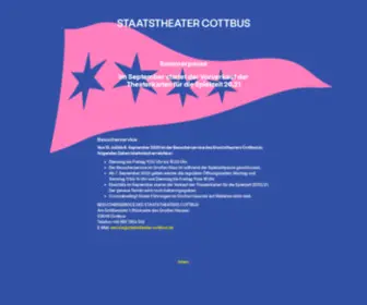 Staatstheater-Cottbus.de(Staatstheater Cottbus) Screenshot